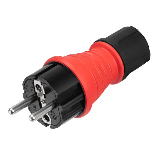 16A Male Plug – Heavy Duty (Red) – Model EXX–IP–FN2016–21