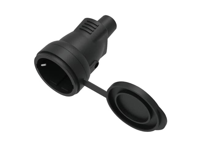 16A Female Plug– Black Rubber – Model ERE-01