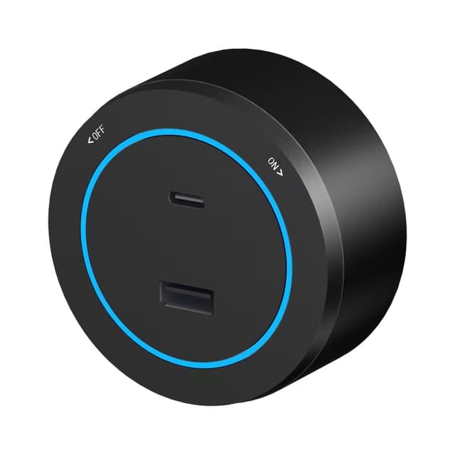 Magnetic USB & Type-C Socket with Blue LED – Module Unit