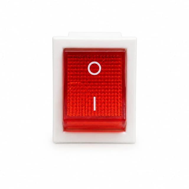 Illuminated Rocker Switch ON/OFF 220–250V AC